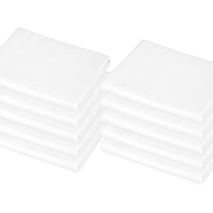 American Baby Company Drap de Lit de Crèche en Percale 100% Coton 10 Pièces pour Tout-Petits, Blanc, 23" x 40"