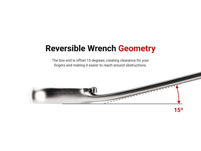 TEKTON Llave combinada de trinquete reversible de 12 puntos y 10 mm | WRC23410