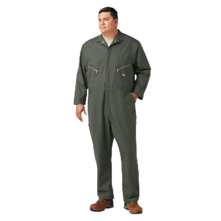 Dickies Mens Deluxe Blended Long Sleeve Coveralls, Gray, Large Big Tall