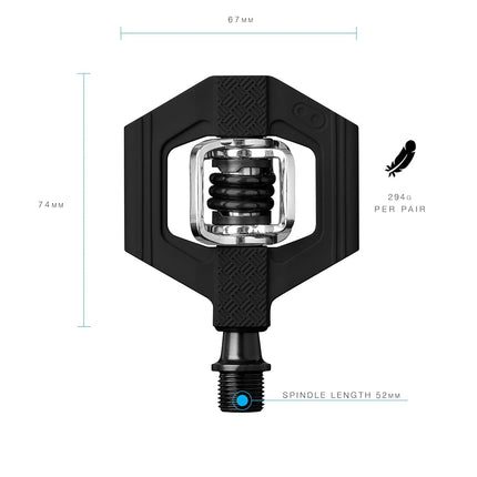 Crankbrothers Candy-1 Pedals, Black