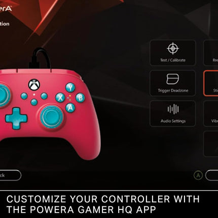 PowerA Nano Enhanced Wired Controller für Xbox Series X|S - Red Sky, tragbar, kompakt, Gamepad, Wired Video Game Controller, Gaming Controller, Works with Xbox One and Windows 10/11