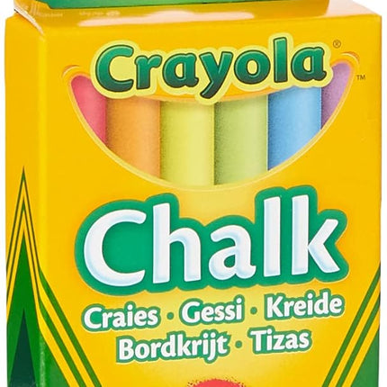 CRAYOLA 12ct Chalk, Classic Colors, Classroom & School Supplies for Kids