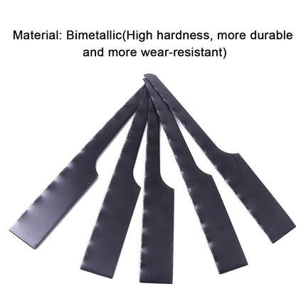 ATOPLEE 5pcs 18T Reciprocating Air Saw Blades, Bi-Metal Hacksaw Blades Power Cutting Tool Air Body Saw Hacksaw Blades Tools
