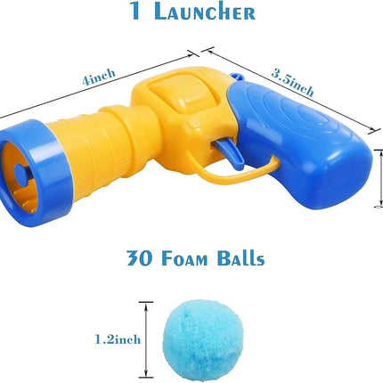 Mewlmart Interactive Cat Toys for Indoor Plush Ball Launcher Cat Enrichment Toys Pom Pom Balls 30 Balls