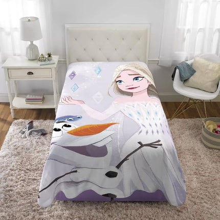 Disney Frozen 2 Kids Bedding Super Soft Plush Micro Raschel Blanket, 62 in x 90 in, Official Disney Product by Franco
