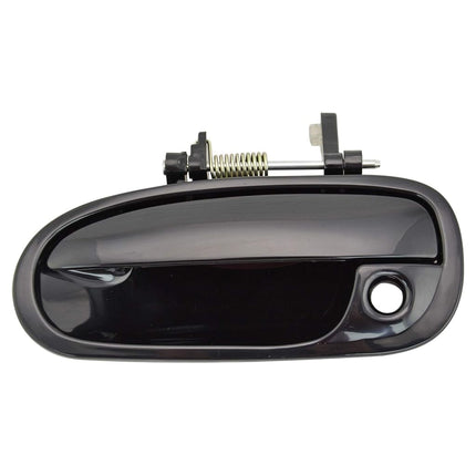 TRQ Front Left Exterior Door Handle Black Drivers 