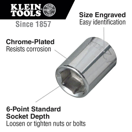 Klein 65508 20-Piece 3/8" Drive Socket Wrench Set