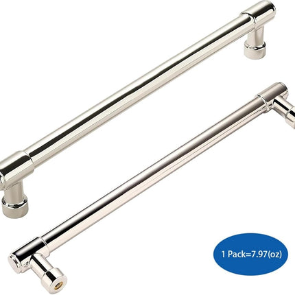 khtumeware 6 Pack Polished Nickel Cabinet Pulls 10 Inch(256mm) Center to Center Kitchen Cabinet Hardware Heavy Duty Handles for Cabinets Pulls for Cabinets Dresser Pulls