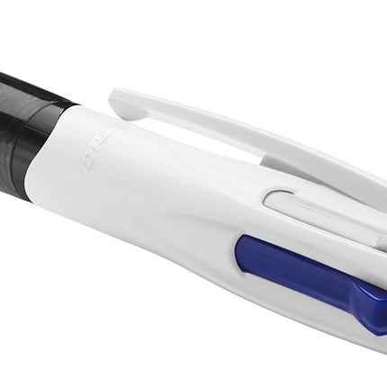 BIC 4 Colours Multifunctional Ballpoint Pen and HB Pencil Combo - Set of 12 - All in One Writing Instrument with Built in Eraser