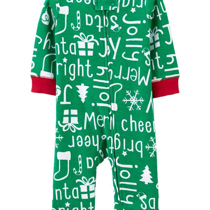 Carter's mameluco con cierre, verde Merry Bright, 6 meses