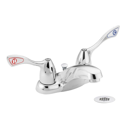 Moen 8810 Commercial M-Bition 4-Inch Centerset Lavatory Faucet with Grid Strainer 1.5 gpm, Chrome