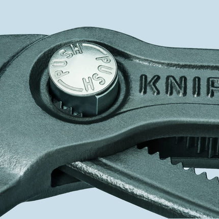 Knipex 87 02 300 Cobra Grey Atramentized High-Tech Water Pump Plier, 300 mm Long