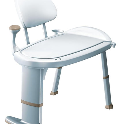 Banc de transfert réglable antidérapant Moen, blanc glacier (DN7105)