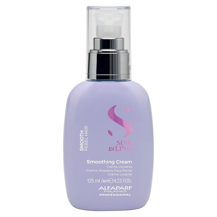 Alfaparf Milano Semi Di Lino Smoothing Cream - Leave-In Conditioner Spray for Long-Lasting, Frizz-Free Straight Hair - Heat Protection - 4.23 oz