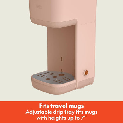 Bella - Cafetière monodose, compatible avec les dosettes K-Cup et le café moulu, avec accessoires amovibles, réglables, à arrêt automatique et réutilisables lavables au lave-vaisselle, pour des préparations de 17 cl à