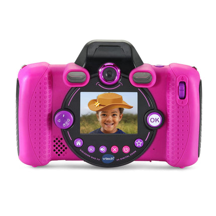Cámara digital doble KidiZoom Duo Camera FX de VTech para niños, rosa