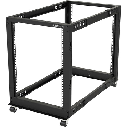 StarTech 15U 4-Post Open Frame Rack, 19in, 22-40in