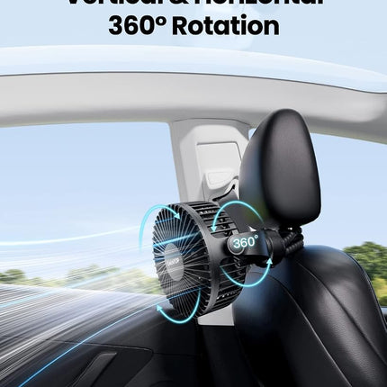 gaiatop Mini Portable Stroller Fan, Small Clip on Fan 3 Speed Rechargeable