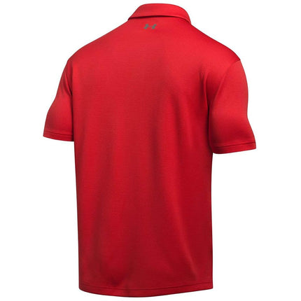 Under Armour Mens Tech Polo Short Sleeve Golf Red 3XL