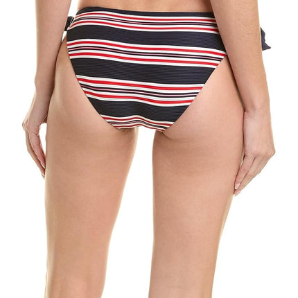 La Blanca Women's Standard Side Tie Hipster Swimsuit Bottom, Indigo//Sailor Stripe, 16