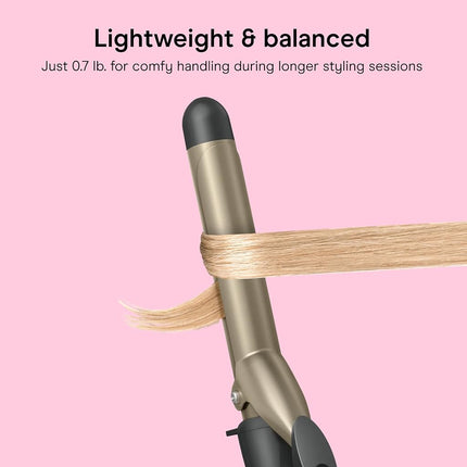 INFINITIPRO BY CONAIR Tourmaline Ceramic 1-inch Curling Iron, 1-inch Digital Curling Iron, 1-inch barrel produces classic curls – for use on short, medium, and long hair