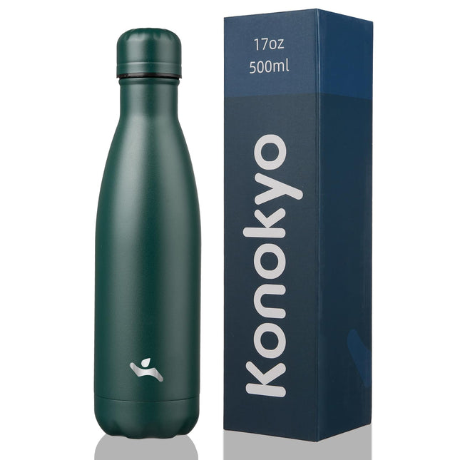 Konokyo Insulated Water Bottles,17oz Double Wall S