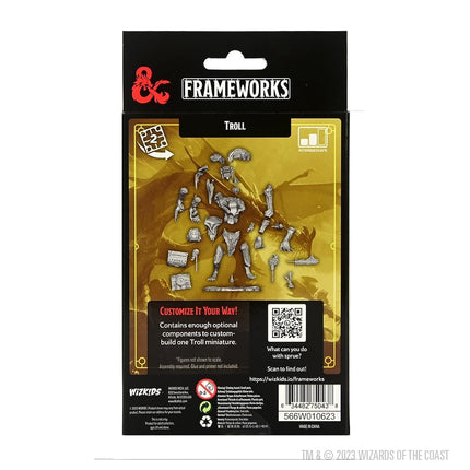 Dungeons & Dragons Frameworks Miniature Model Kit Troll