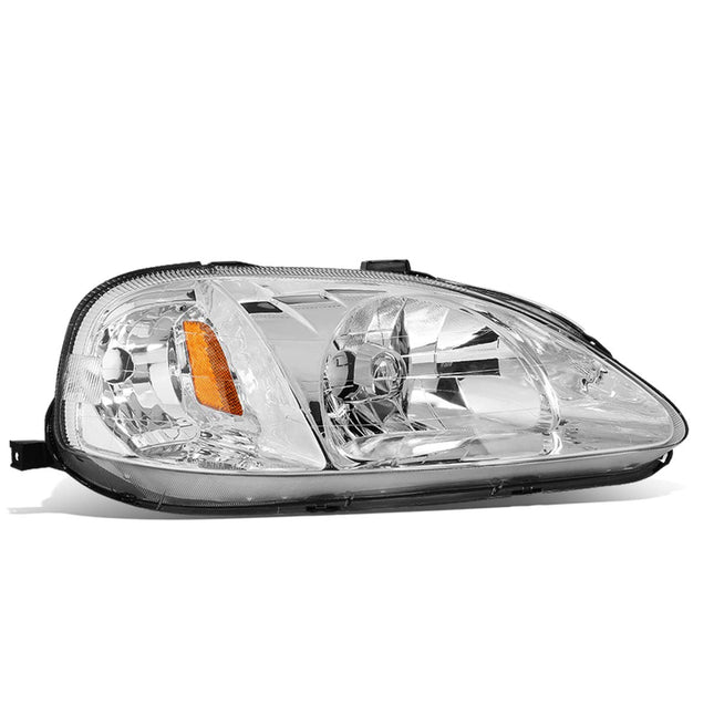 DNA Motoring OEM-HL-0006-R Chrome Factory Style Pa