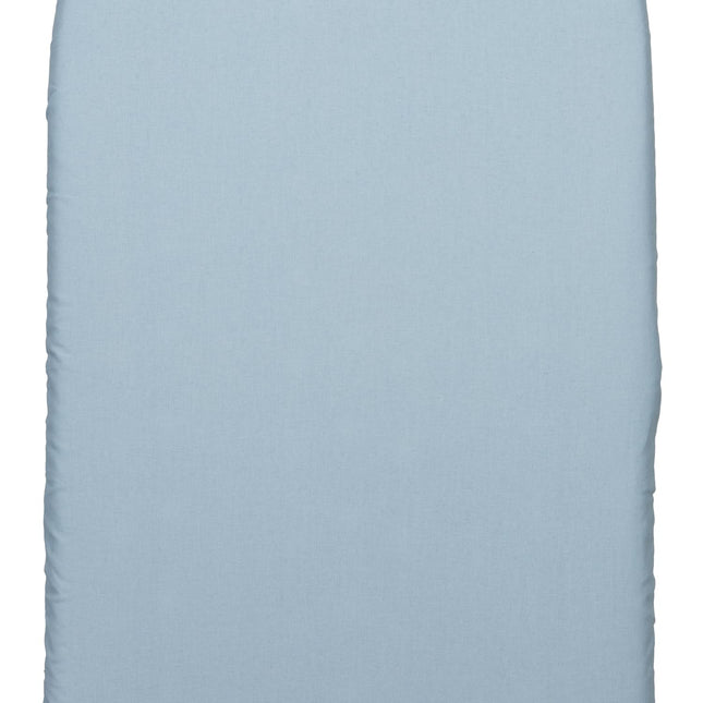 Ironing Board Cover and Pad (Light Solid Blue), 100% Cotton with Premium Polyester Padding by Seymour Home Products; Fits Full Size Board | Stain and Scorch Resistant; Elastic Edge