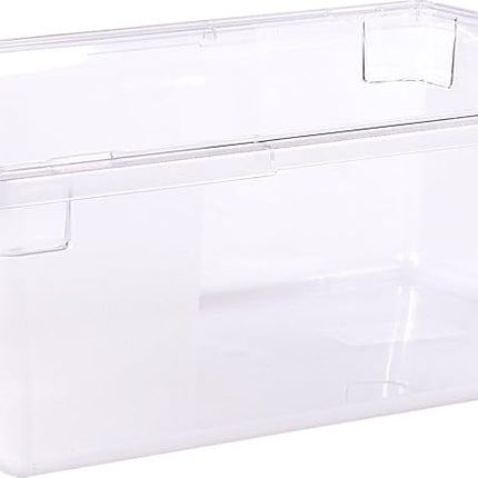 Carlisle FoodService Products Storplus Food Container Storage Container with Stackable Design for Storage, 12.5 Gallons, Clear, (Pack of 4)