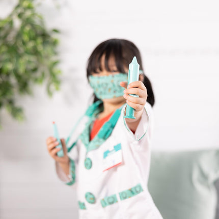 Melissa & Doug Kids Doctor Costume Role Play Toys | Fancy Dress for Toddlers & Kids | Doctor Costumes for Pretend Play, Age 3-6