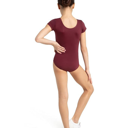 Capezio Girls Short Sleeve Leotard - Girls, Maroon, Small (4-6) US