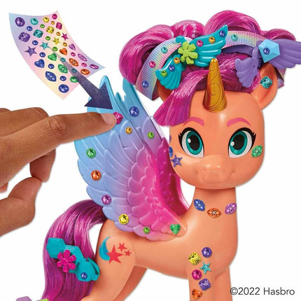 My Little Pony: Crea tu Magia Peinados con Cinta Sunny Starscout – Pony de 15 cm para Niños y Accesorios para el Cabello, Multicolor (F3873)