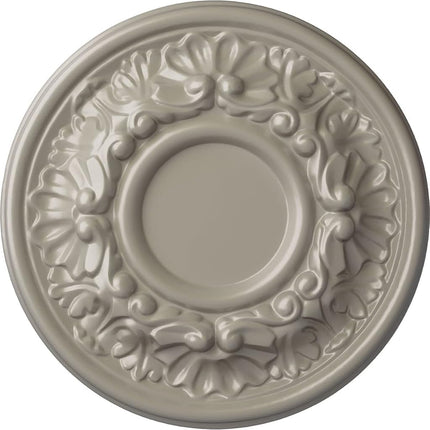 Ekena Millwork CM07ODPWS 7 OD x 1 1/8" P Odessa (fits Canopies up to 2 1/2") Hand-Painted Ceiling Medallion, Pearl White