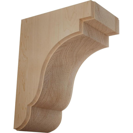 Ekena BKTW05X09X11BEMA 5 1/4-Inch Width x 8 1/2-Inch Depth x 11-Inch Height Bedford Bracket - Maple