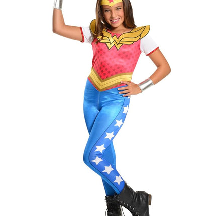 Rubies Official Girl's Dc Super Hero Wonder Woman Costume - Small, Age 3-4 Years Halloween