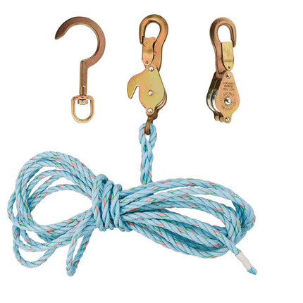 Klein Tools 1802-30SSR Block and Tackle 259 Anchor Hook Spliced, Made in USA