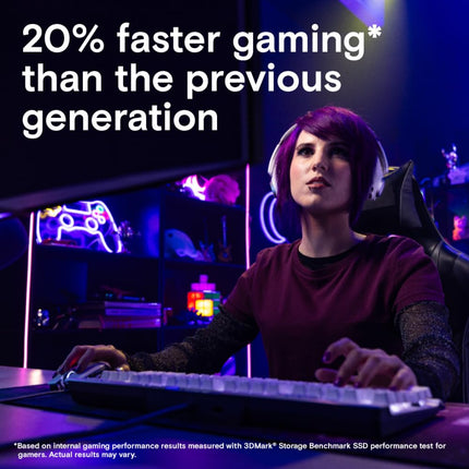 Crucial T700 2TB SSD PCIe Gen5 NVMe M.2 Internal Gaming SSD with Premium Heatsink, Up to 12,400MB/s, Microsoft DirectStorage, PCIe 4.0 Backwards Compatible, Solid State Drive - CT2000T700SSD5
