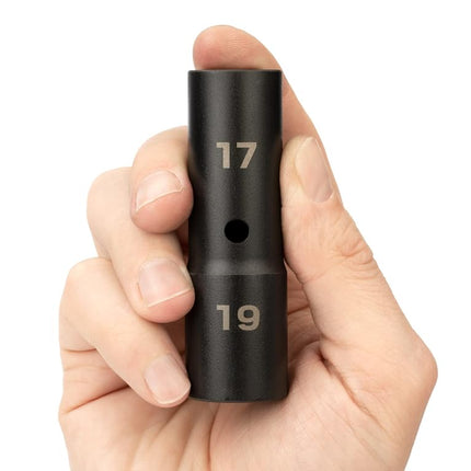 TEKTON 1/2 Inch Drive 17 x 19 mm Thin Wall Impact Flip Socket SIF21719
