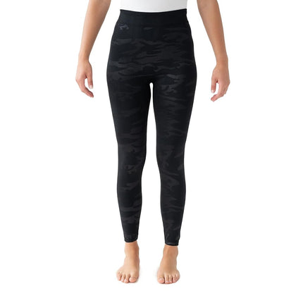 MUK LUKS Women's 2 Pack of Leggings Hosiery, Black/Black, X-Large (Pack of 2)