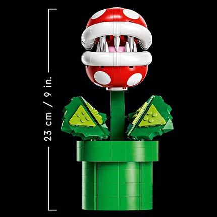 LEGO Super Mario Piranha Plant Set, Posable Character Figure With Pipe & 2 Coin Elements, Model Kit For Adults To Build, Bedroom Decoration Idea, Gift for Men, Women and Teenagers 71426