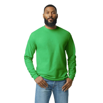 Gildan Men's Heavy Cotton Long Sleeve T-Shirt, Style G5400, 2-Pack, Irish Green, XXL (Pack of 2)