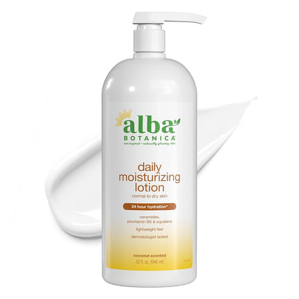 Alba Botanica Very Emollient Coconut Rescue Body Lotion, 32 Ounce