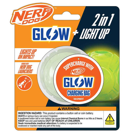 Nerf Dog Glow Ball Dog Toy with Interactive LED, L