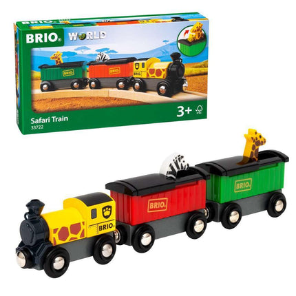 BRIO World Safari Train Kids Age 3 Years Up - Wood
