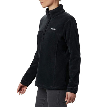 Columbia Women's Plus Size Benton Springs 1/2 Snap Pullover, Black, 3X
