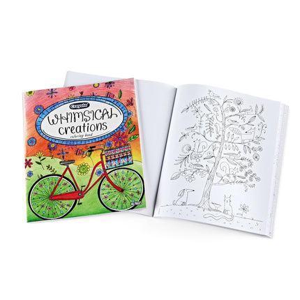 Crayola Whimsical Creations Adult Coloring Book (40 Pages), 8x10, Perforated, Gift for Teens & Adults