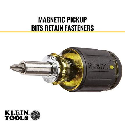 Klein Tools 85515 3-Piece Multi-Bit Impact Screwdriver Set with 8-in-1 Stubby, Mini Ratchet and 4-in-1 Electronics Screwdriver