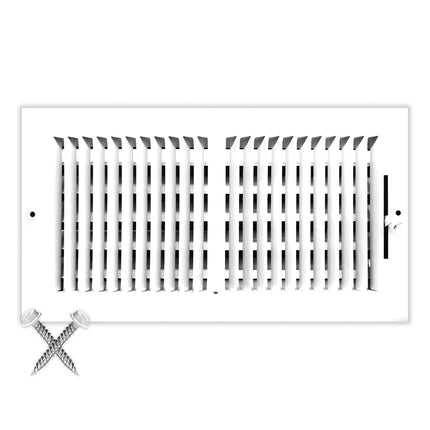 HVAC Premium 14''w X 6''h 2-Way-Flat Stamped Steel