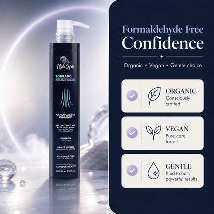 I Belli Capelli Torrano Cream Nano Keratin Hair Treatment, Straightening Hair 1 Step, Formaldehyde Free-Nanoplastia Para Alisar Cabello, Keratina Organica Sin Formol -Brazilian Nano Keratin (500ml) (1, Organic Liquid Nanoplastia (Pack of 1))